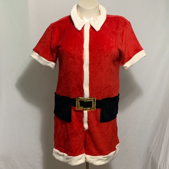 Ugly Christmas Romper 6 Pack Santa Suit Drink Beer Holder Belt Mens Womens XL - Picture 4 of 5